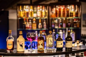 Heimat Produkte auf Bar