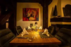 Marilyn Monroe Tisch für 4 im Amarals Restaurant